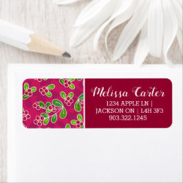 Festival Cranberry Foliage Muster, Fuchsia