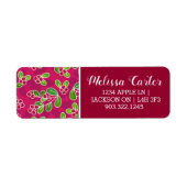 Festival Cranberry Foliage Muster, Fuchsia (Vorne)