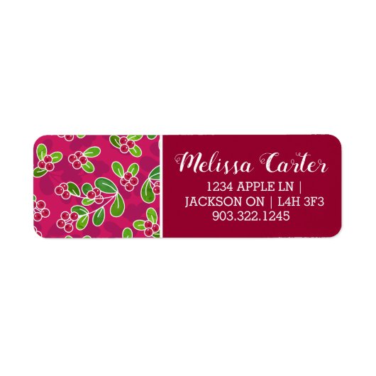 Festival Cranberry Foliage Muster, Fuchsia (Vorne)