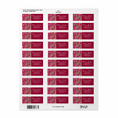 Festival Cranberry Foliage Muster, Fuchsia (Vorne)