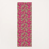 Festival Cranberry Foliage Muster, Fuchsia Yogamatte (Vorderseite)