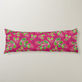 Festival Cranberry Frucht Muster, Fuchsia Seitenschläferkissen (Vorderseite)