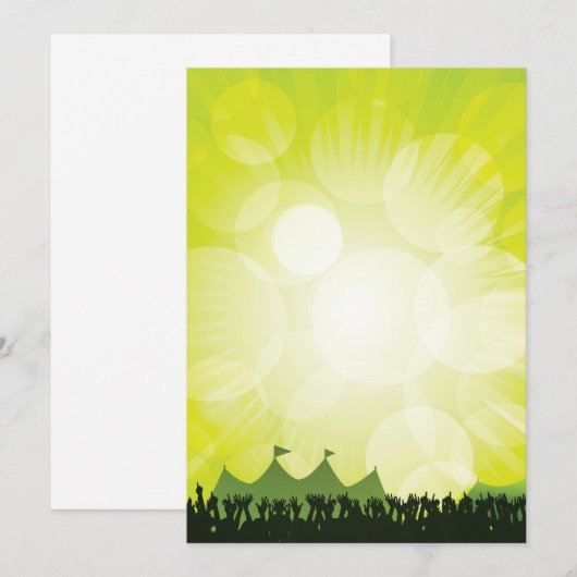 Festival Crowd Einladungen (Vorne/Hinten)