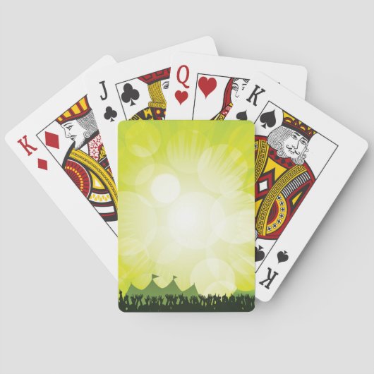 Festival Crowd Playing Cards Spielkarten (Rückseite)