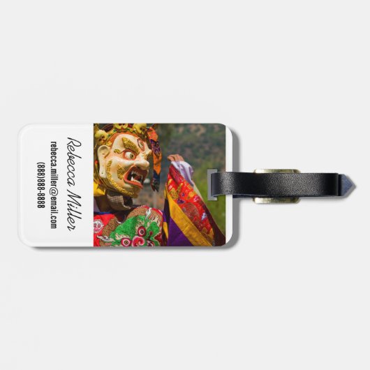 Festival Dancer Gepäckanhänger (Rückseite horizontal)