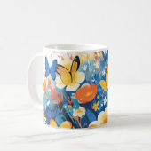 Festival der Blume und Schmetterlinge Kaffeetasse (Vorderseite Links)