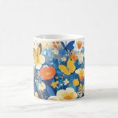 Festival der Blume und Schmetterlinge Kaffeetasse (Mittel)