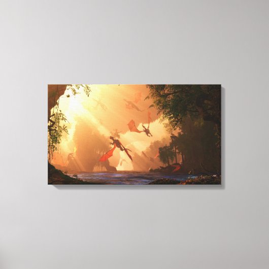 Festival der Drachen Wrapped Canvas Leinwanddruck (Vorderseite)