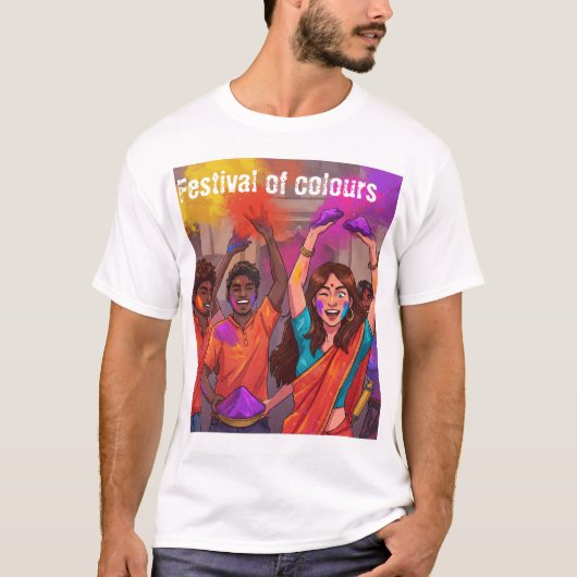 Festival der Farben T-Shirt (Vorderseite)