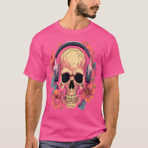 Festival der Flora-Skull-Schwermetalle T-Shirt