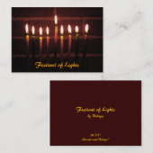 Festival der Lichter ATC Visitenkarte (Vorne/Hinten)