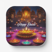 Festival der Lichter: Diwali Feiern Pappteller (Vorderseite)