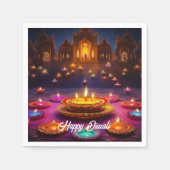 Festival der Lichter: Diwali Feiern Serviette (Vorderseite)