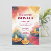 Festival der Lichter Einladung (Stehend Vorderseite)