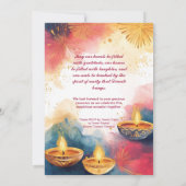 Festival der Lichter Einladung (Rückseite)