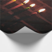 Festival der Lichter Menorah Geschenkpapier (Ecke)