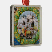 Festival der portugiesischen Flotte Silbernes Ornament (Rechts)