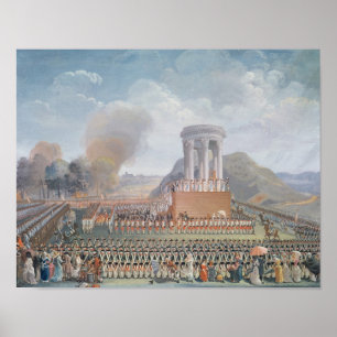 Festival der Vereinigung, am 14. Juli 1790 Poster