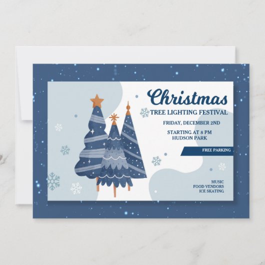 Festival der Weihnachtsbaumen - Einladung (Vorderseite)