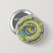 Festival des Drache-Knopfes Button (Vorne & Hinten)