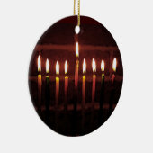 Festival des Lichtes Chanukka Menorah Keramikornament (Rechts)