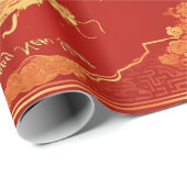 Festival Dragon Chinesisches Neujahr Geschenkpapier (Rolleneckpunkt)