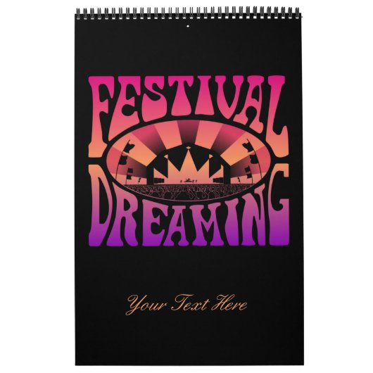 Festival Dreaming Retro Raspberry-Apricot-Plum Kalender (Titelbild)