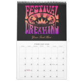 Festival Dreaming Retro Raspberry-Apricot-Plum Kalender (Feb 2026)