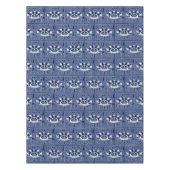 Festival Dreaming Vintag Retro Navy Weiße Marine Tischdecke (Vorderseite)