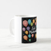 Festival Eid Mubarak Balloons Design Kaffeetasse (Vorderseite Links)