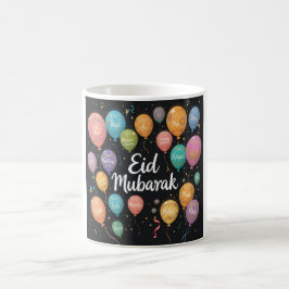 Festival Eid Mubarak Balloons Design Kaffeetasse