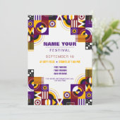 Festival Einladung (Stehend Vorderseite)