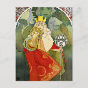 Festival-Einladungen Alphonse Mucha Sokol Einladung