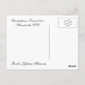 Festival Elizabethtown Postkarte (Rückseite)