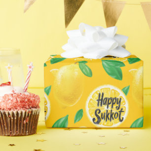 Festival Etrog Delight Sukkot Geschenkpapier