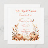 Festival Fall Harvest Einladung (Vorne/Hinten)