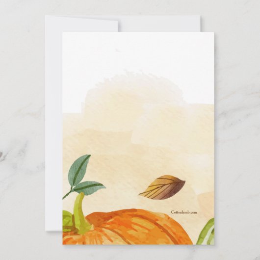 Festival Fall Harvest Einladung (Rückseite)