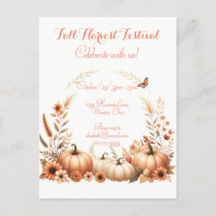 Festival Fall Harvest Einladungspostkarte