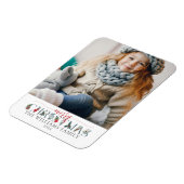 Festival Foliage Frohe Weihnachten Blumengrüße Magnet (Linke Seite)