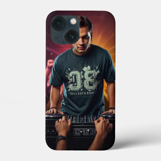 Festival Frenzy: DJ im Spotlight Design Case-Mate iPhone Hülle (Rückseite)