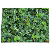 Festival Green Holly Berry Weihnachten Große Geschenktüte (Vorderseite)