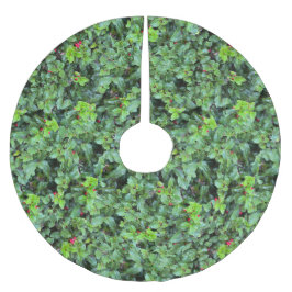Festival Green Holly Berry Weihnachten Polyester Weihnachtsbaumdecke
