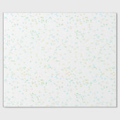Festival Green Star Confetti Geschenkwrap Geschenkpapier (Flach)