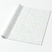 Festival Green Star Confetti Geschenkwrap Geschenkpapier (Ungerollt)