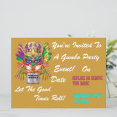 Festival-Gumbo-Königin-Ansicht deutet bitte an Einladung (Stehend Vorderseite)