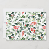 Festival Holly Berry Tree HOLIDAY BRUNCH CHRISTMAS Einladung (Rückseite)