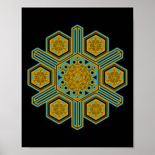 Festival-Kleidung Psytrance Goa Trance Meditation  Poster