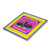 Festival-Krähen durch Sharles Fliese (Seite)