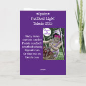 Festival Light Karte (Rückseite)