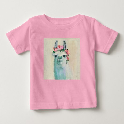 Festival Llama Baby T-shirt (Vorderseite)